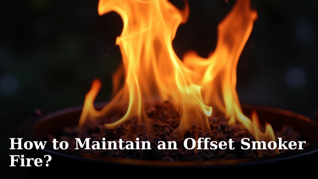 How to Maintain an Offset Smoker Fire?