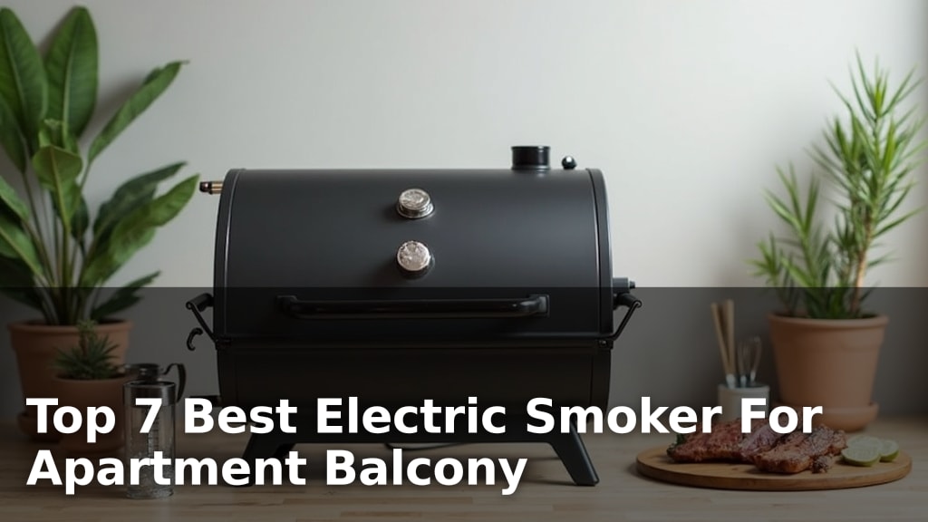Top 7 Best Electric Smoker For Apartment Balcony