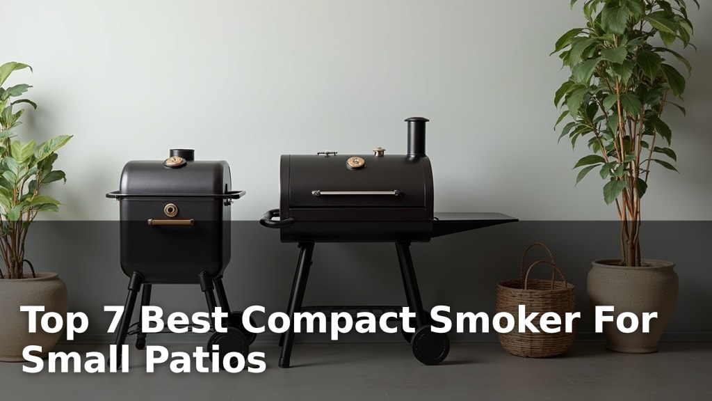 Top 7 Best Compact Smoker For Small Patios