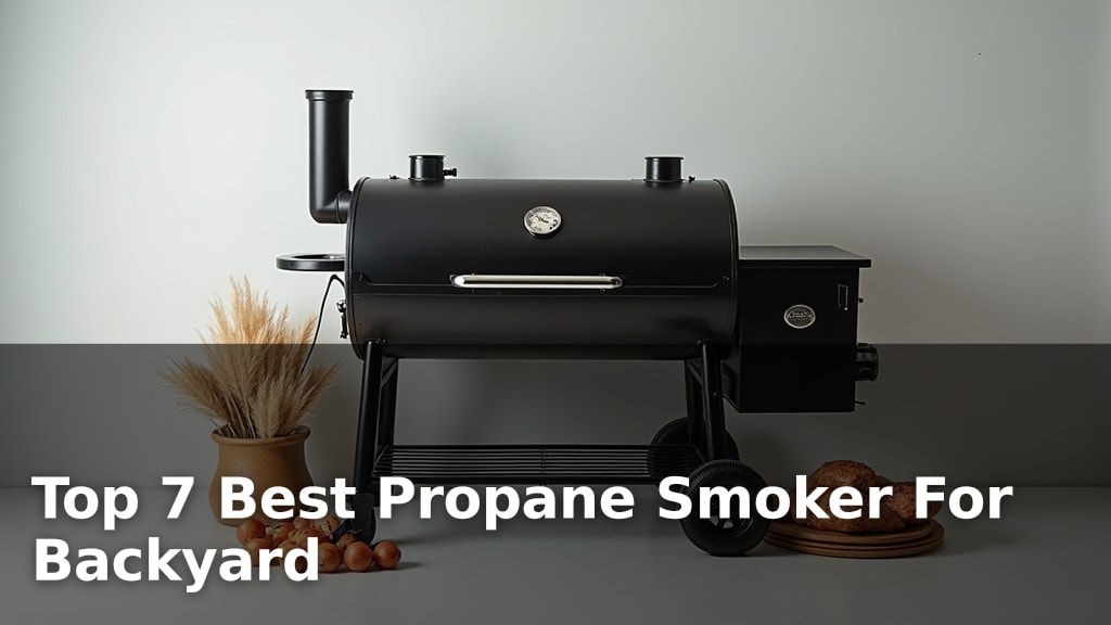 Top 7 Best Propane Smoker For Backyard