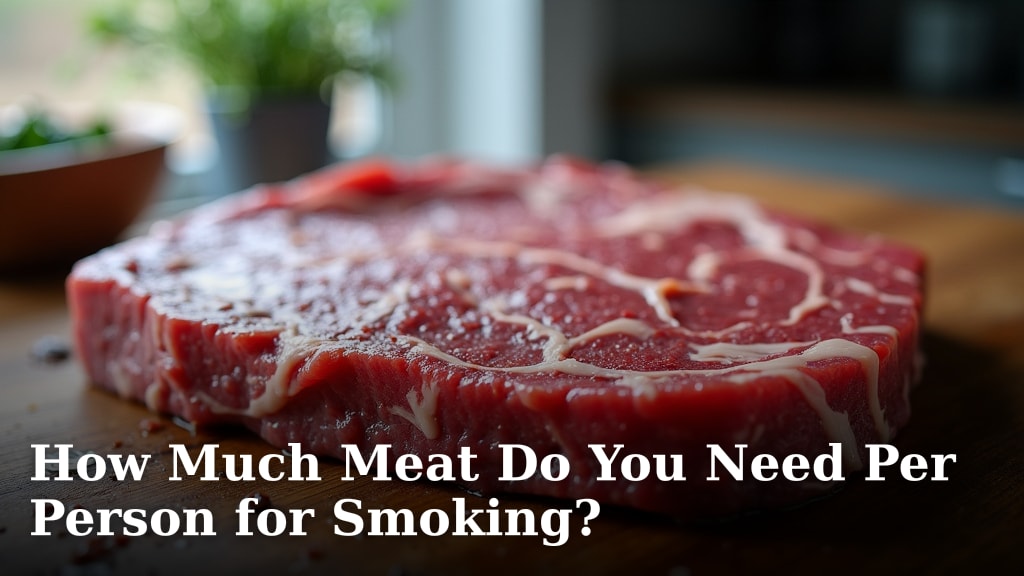How Much Meat Do You Need Per Person for Smoking?