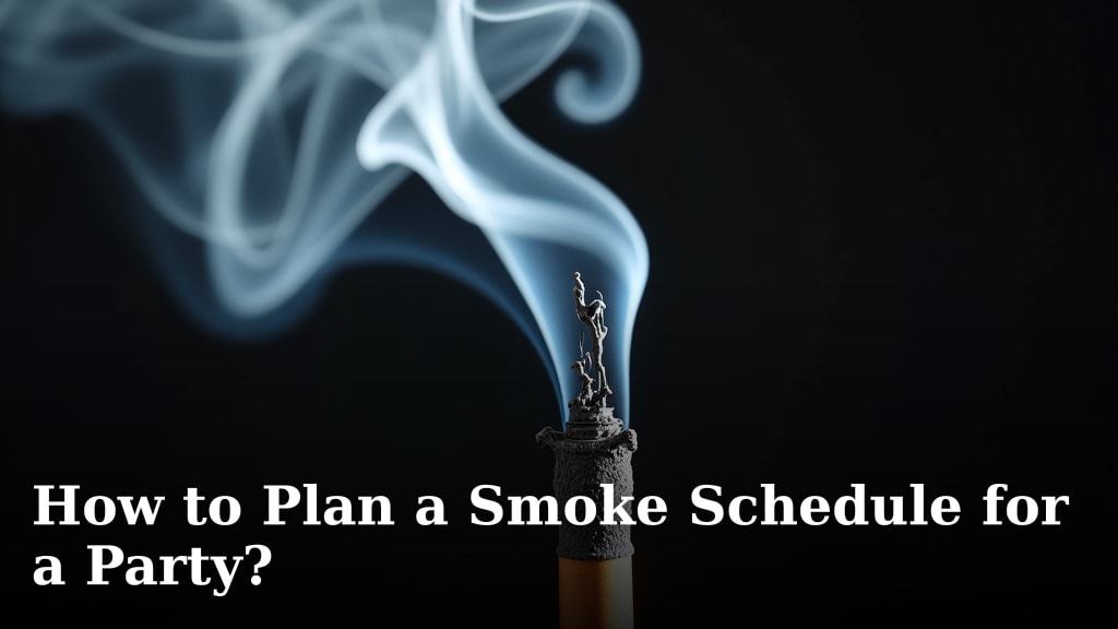 How to Plan a Smoke Schedule for a Party?