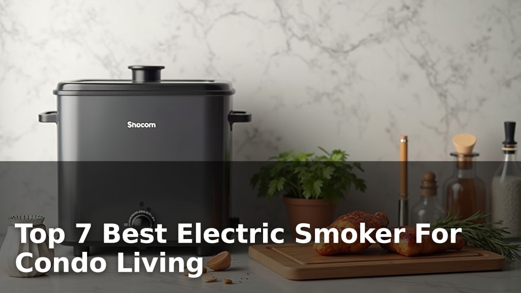 Top 7 Best Electric Smoker For Condo Living