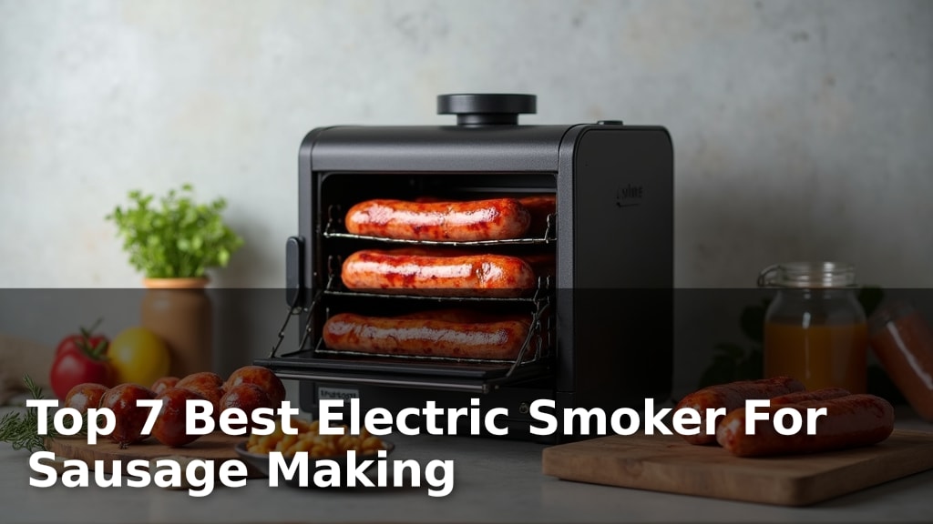 Top 7 Best Electric Smoker For Sausage Making