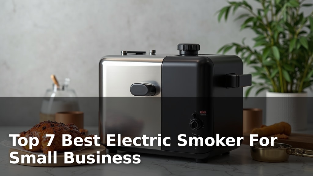 Top 7 Best Electric Smoker For Small Business