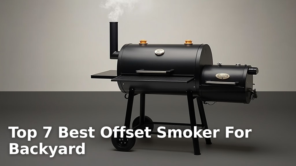 Top 7 Best Offset Smoker For Backyard