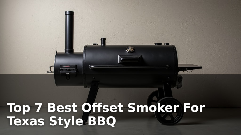 Top 7 Best Offset Smoker For Texas Style BBQ