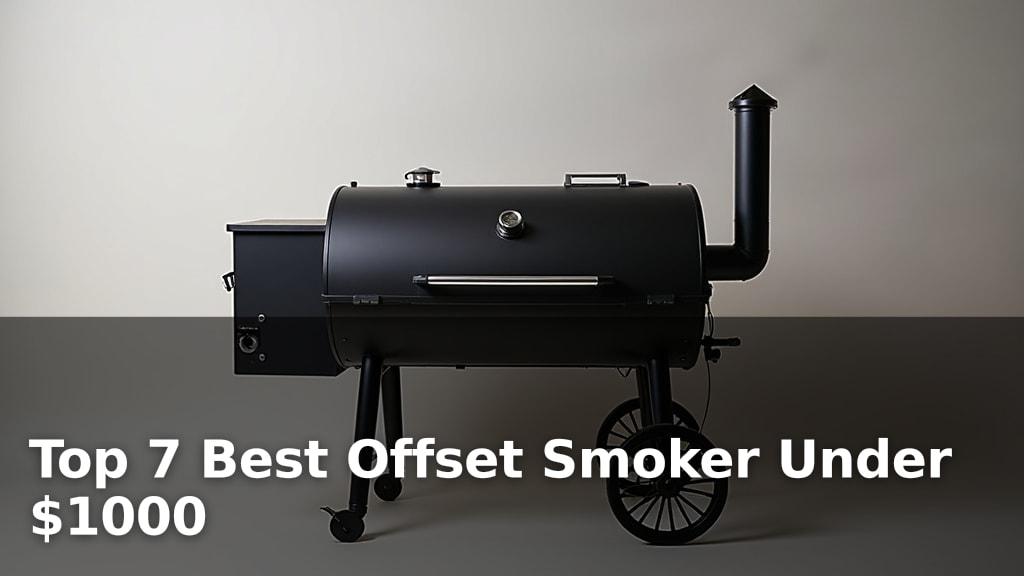 Top 7 Best Offset Smoker Under $1000