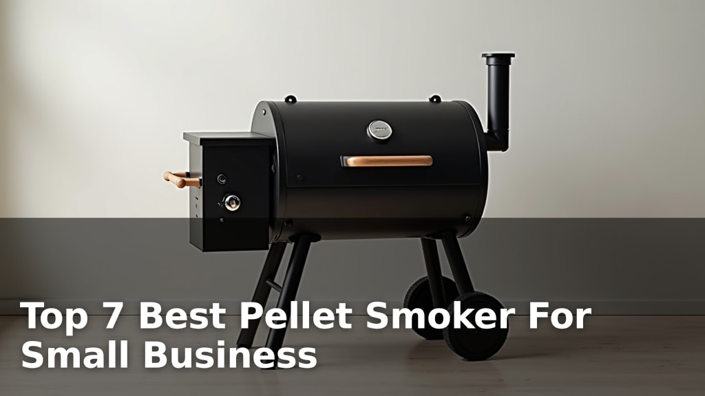 Top 7 Best Pellet Smoker For Small Business