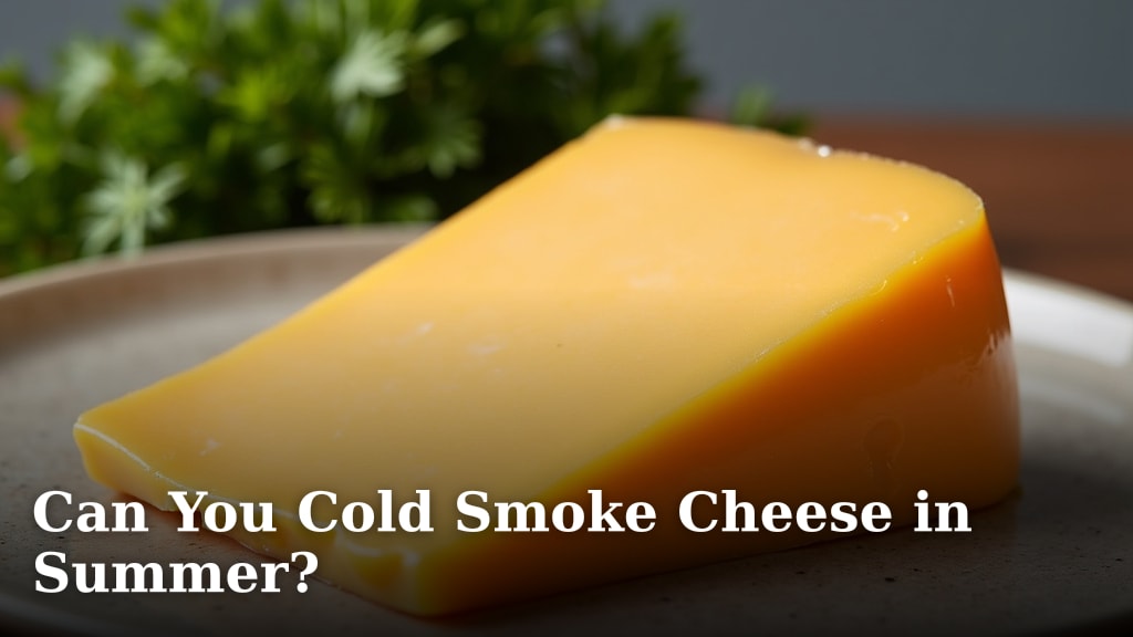 Can You Cold Smoke Cheese in Summer?