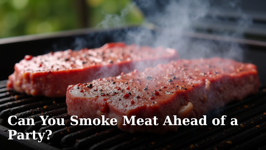 Can You Smoke Meat Ahead of a Party?