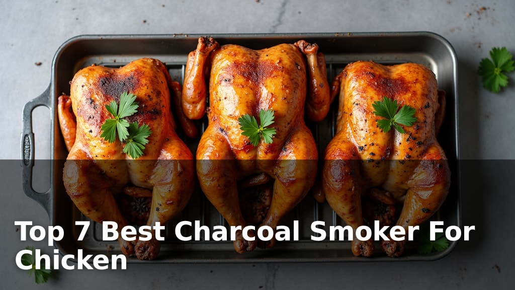 Top 7 Best Charcoal Smoker For Chicken