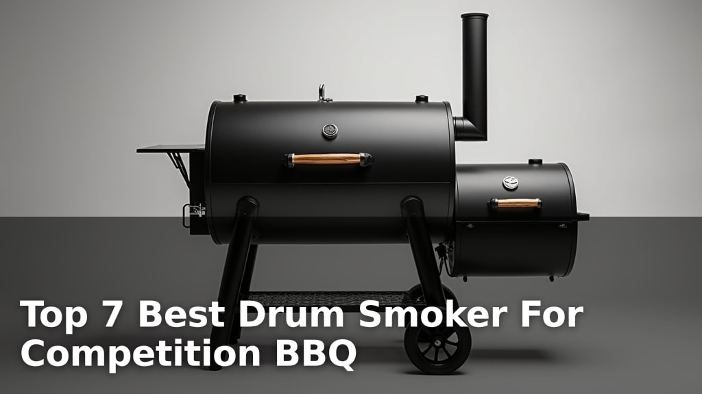 Top 7 Best Drum Smoker For Competition BBQ