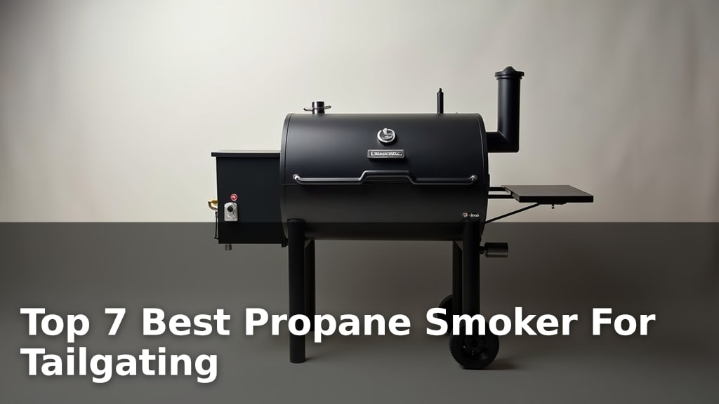 Top 7 Best Propane Smoker For Tailgating