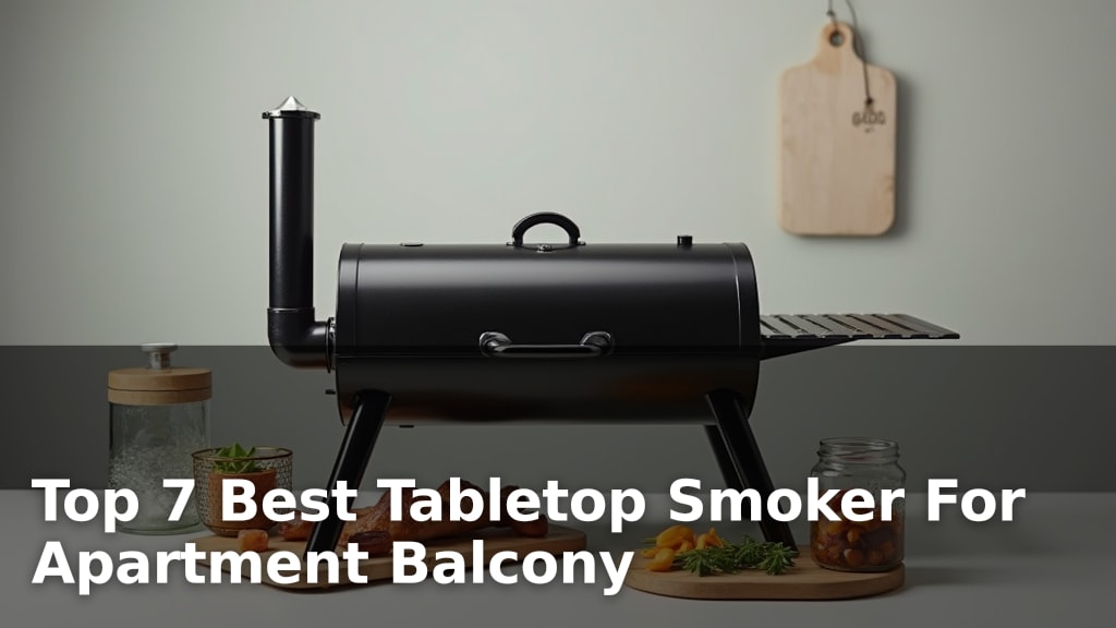 Best Tabletop Smoker For Apartment Balcony